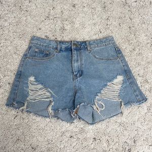 light wash, ripped jeans, size small